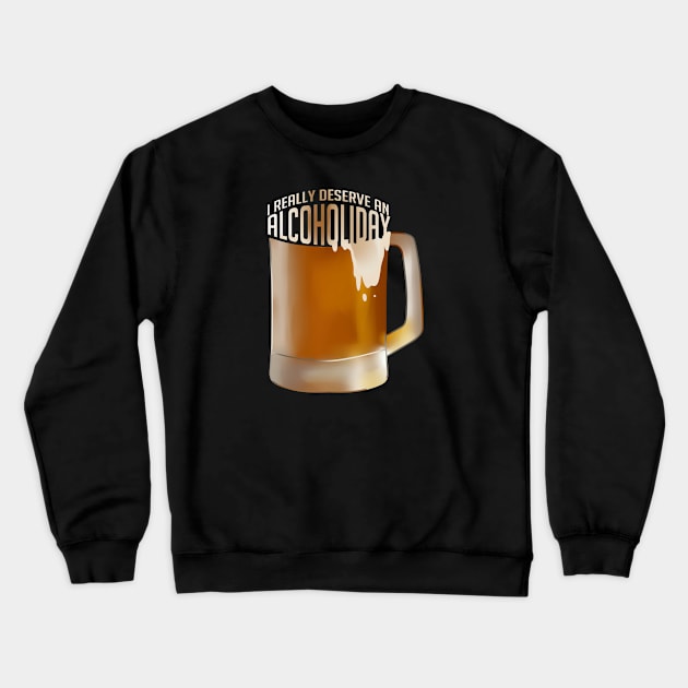 Funny Vacation Holidays Drinking Novelty Gift Crewneck Sweatshirt by Tenh